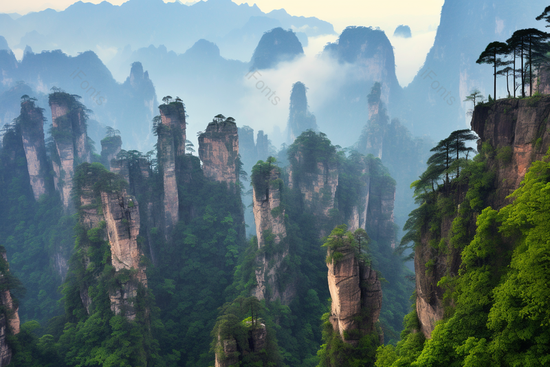 世界文化遗产张家界著名旅游景点石林,高清,摄影图,摄影图片,图片大全,摄影图免费下载